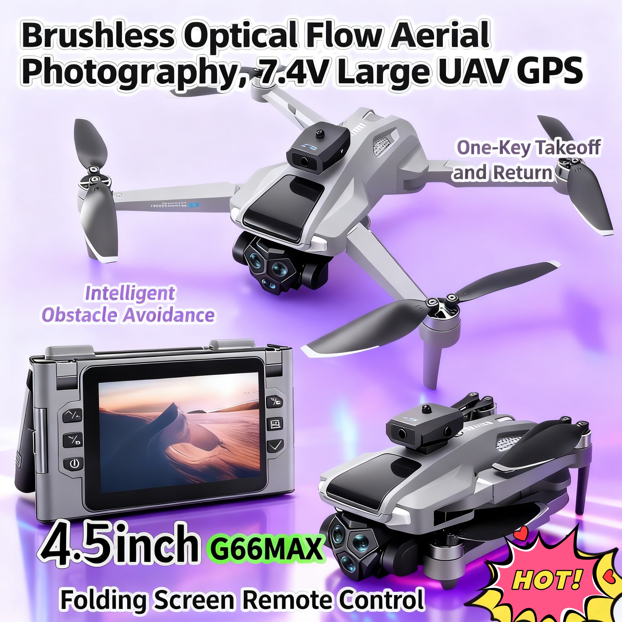Drone Gps Mount - G66 New GPS Folding Drone 4,5