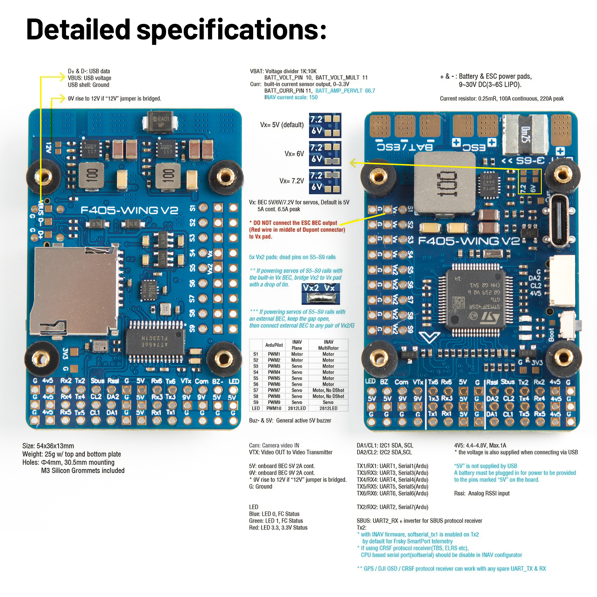 F405 WING V2 FC Flight Control - Drone Flight Controller ulasan dan harga