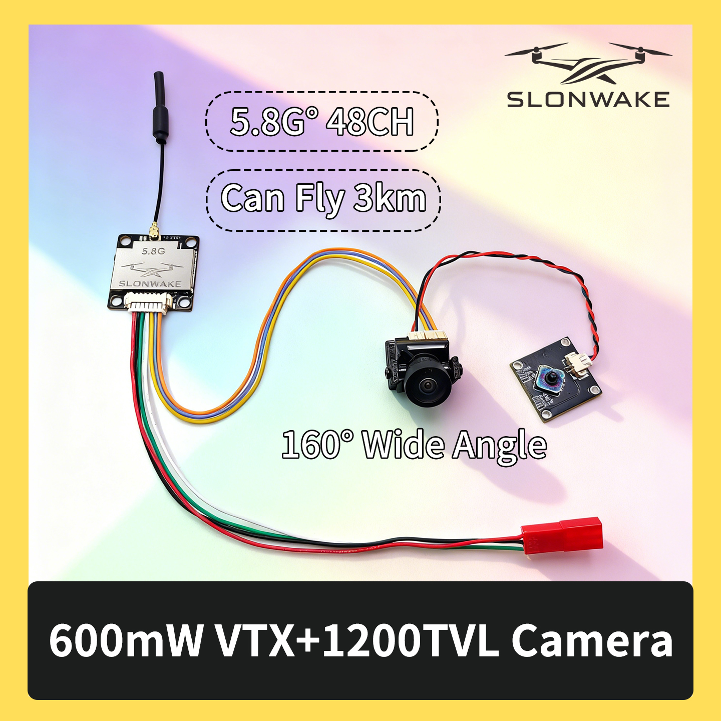 SLONWAKE 5.8G 600mW 7-24V FPV  - Drone Frame ulasan dan harga