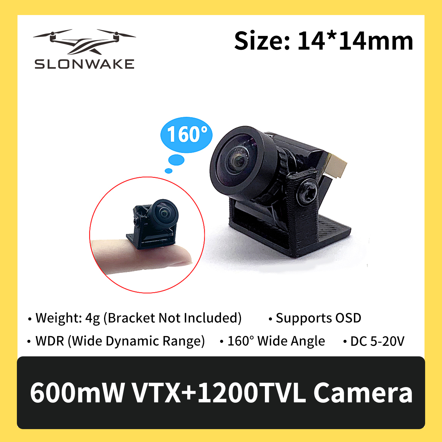SLONWAKE 5.8G 600mW 7-24V FPV  - Drone Frame ulasan dan harga