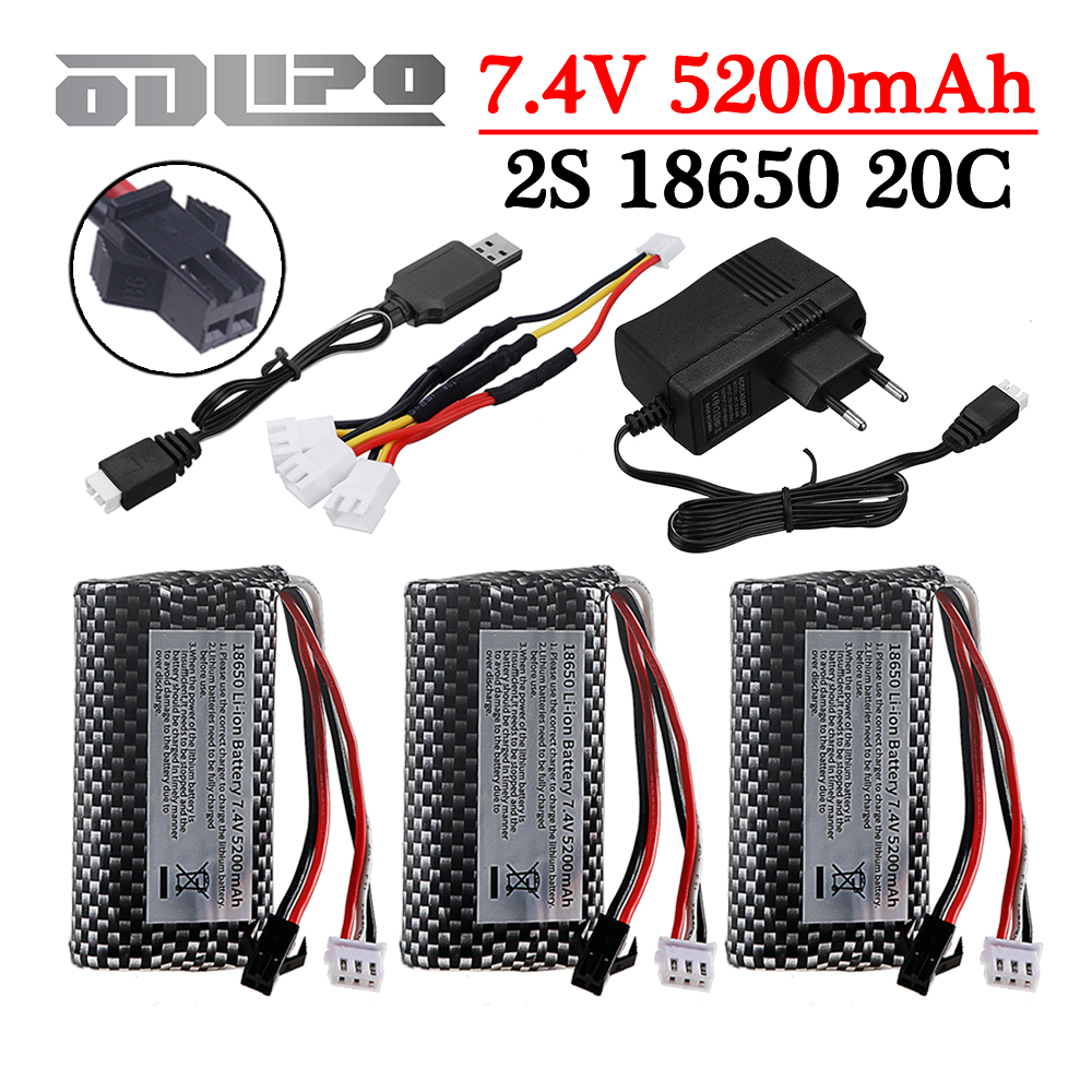 18650 7.4V 5200mAh Li-ion batt - Drone Charger ulasan dan harga