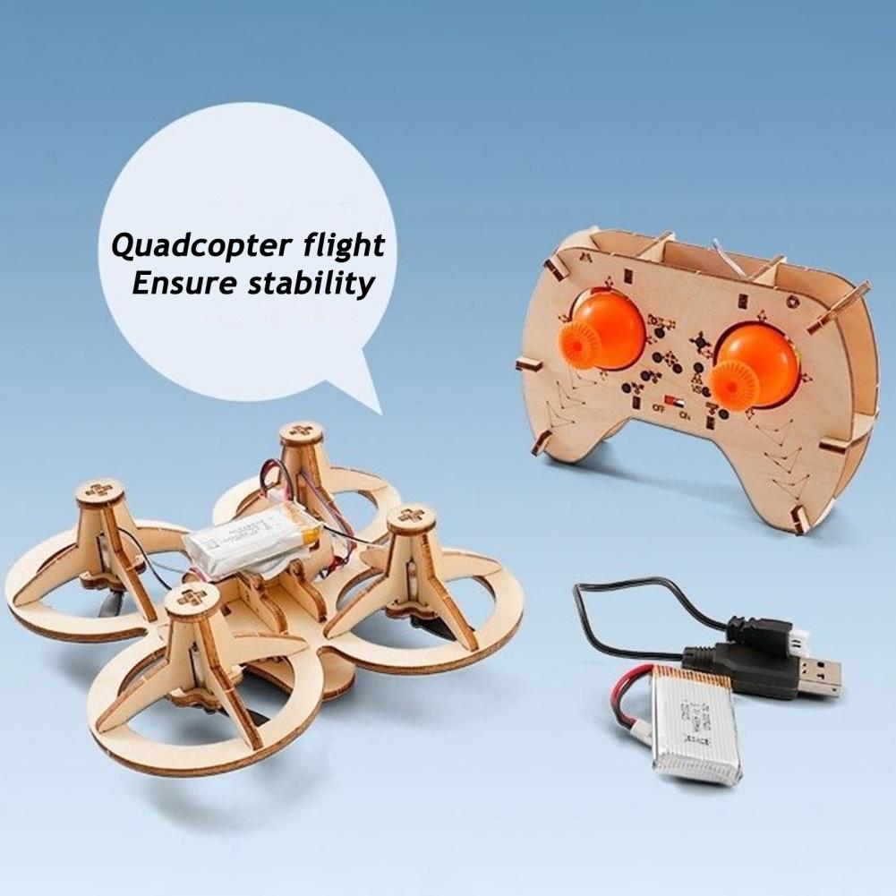Rc Drone Toy Wooden Drone Puzz - Drone Gimbal ulasan dan harga
