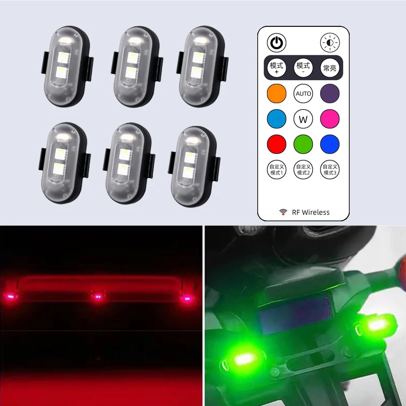 Motorcycle Aircraft Lights RGB - Drone Led Light ulasan dan harga