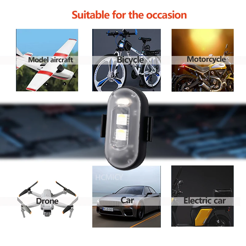 Motorcycle Aircraft Lights RGB - Drone Led Light ulasan dan harga