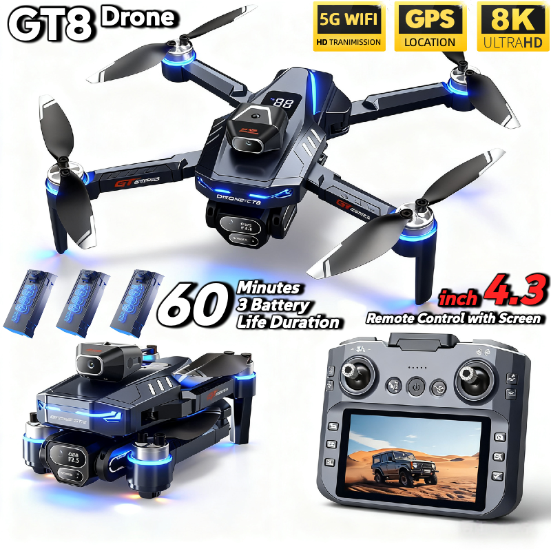For Genuine GT8 Drone 4K Profe - Drone Gps Mount ulasan dan harga