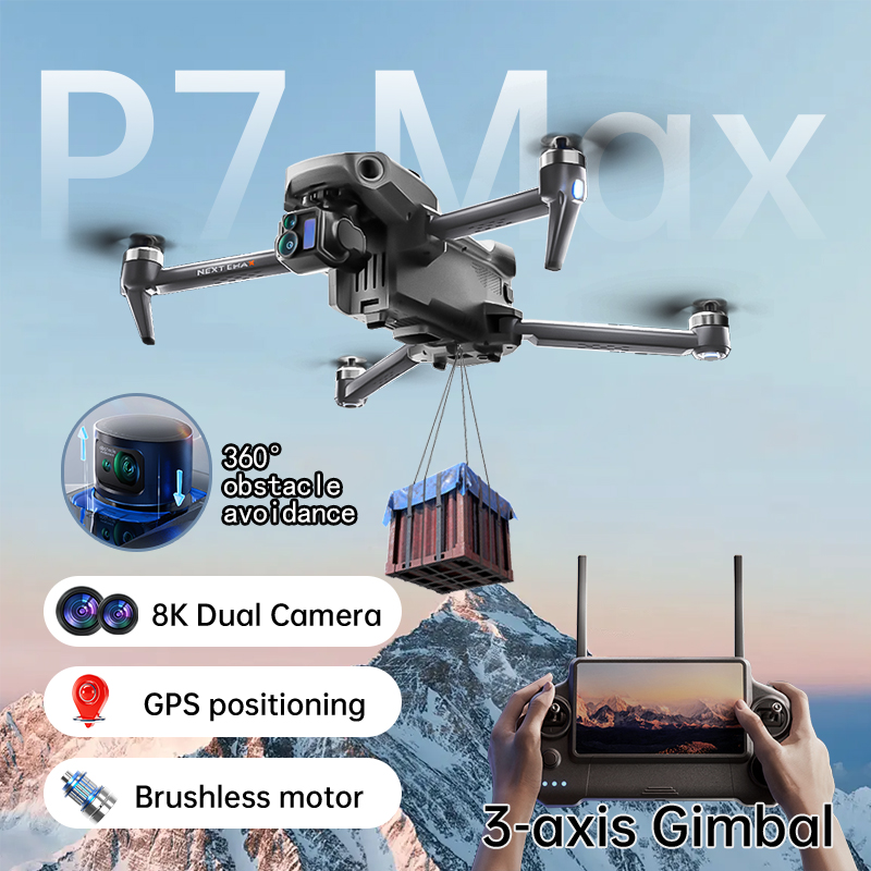 NEW P7 Max Drone 8K Camera GPS - Drone Gps Mount ulasan dan harga