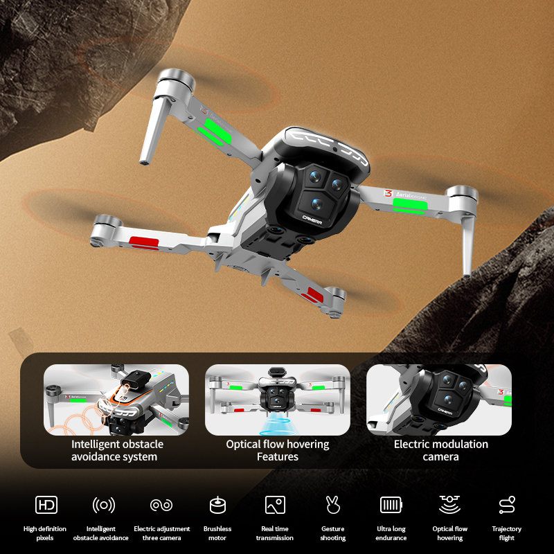 M3 Professional Drone 4K HD Ae - Drone Gimbal ulasan dan harga