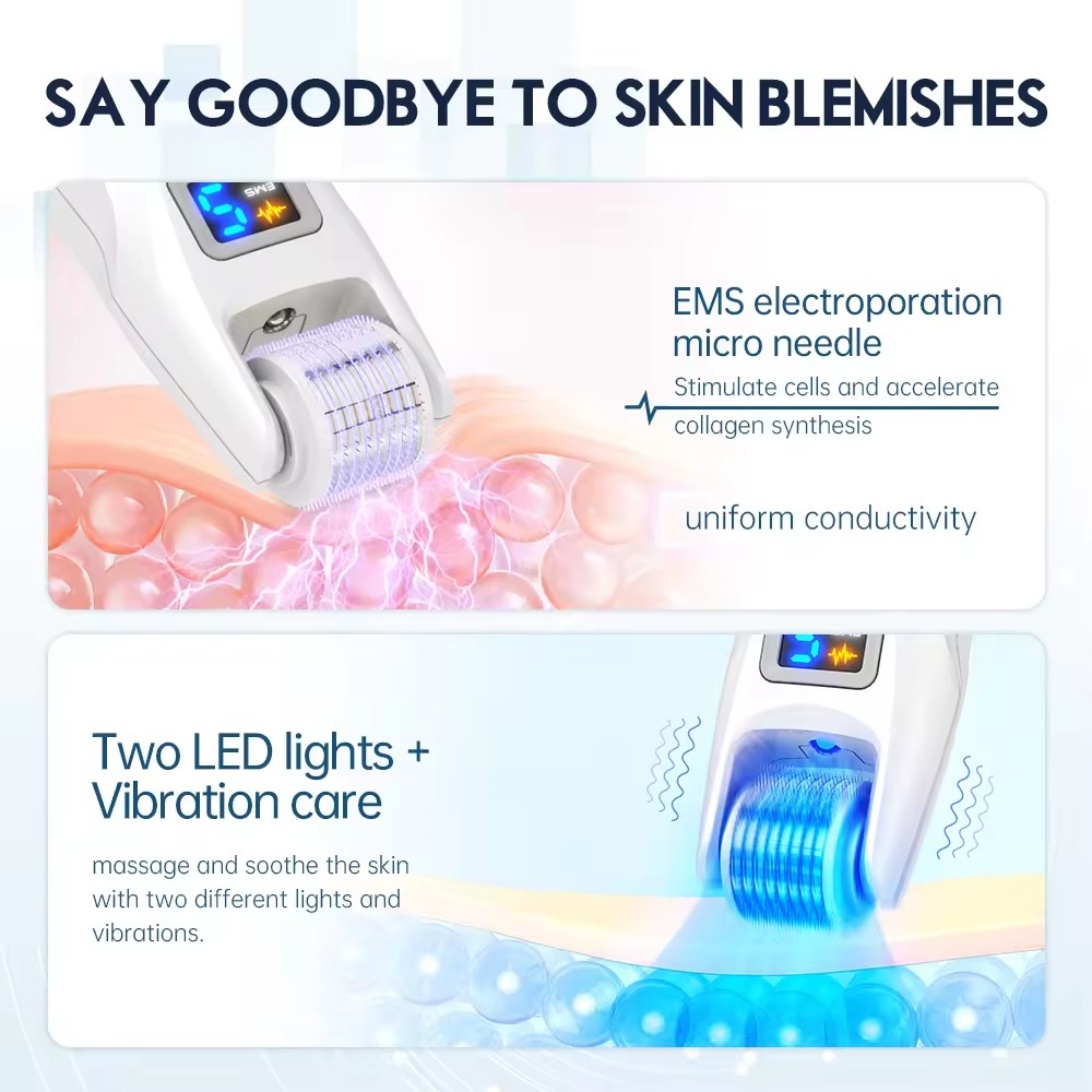 Microneedles Roller Kit Biorol - Drone Led Light ulasan dan harga