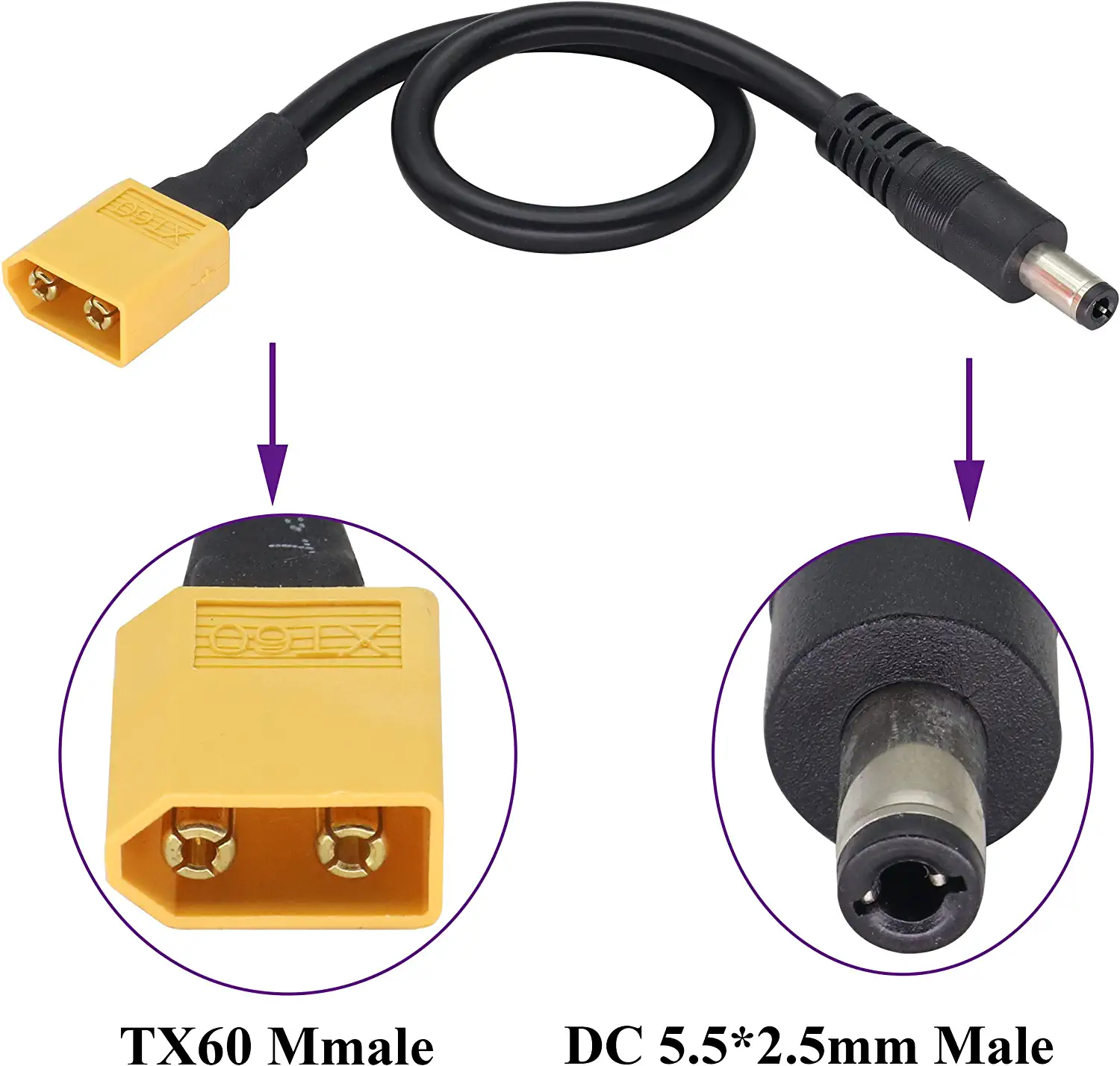 XT60 Adapter Cable XT60 Male t - Drone Compass ulasan dan harga