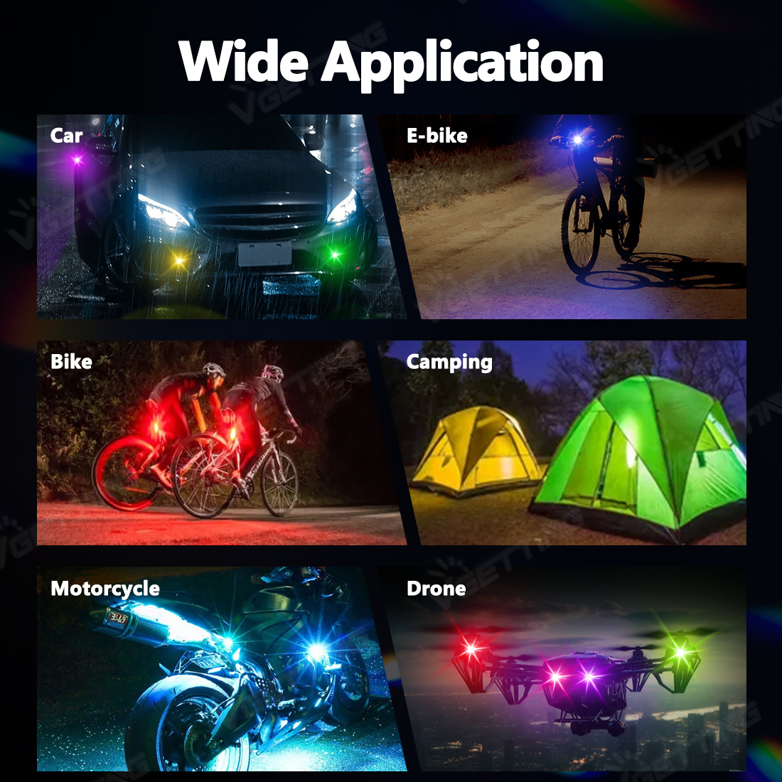 4Pcs Mini Drone Strobe Light 8 - Drone Led Light ulasan dan harga