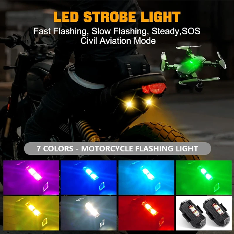 Universal Strobe Light for Mot - Drone Led Light ulasan dan harga