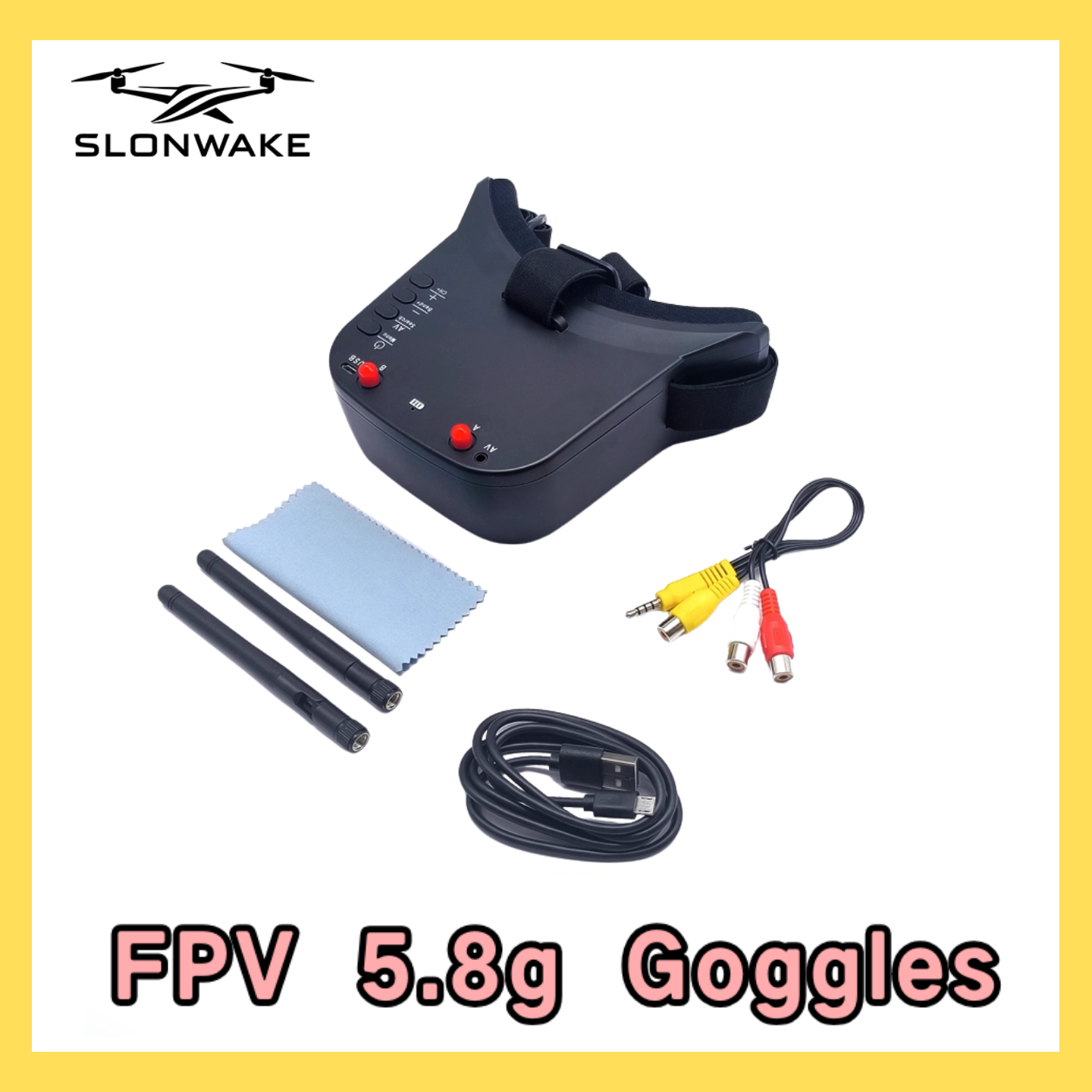SLONWAKE 5.8G 48CH FPV 400mw V - Drone Frame ulasan dan harga