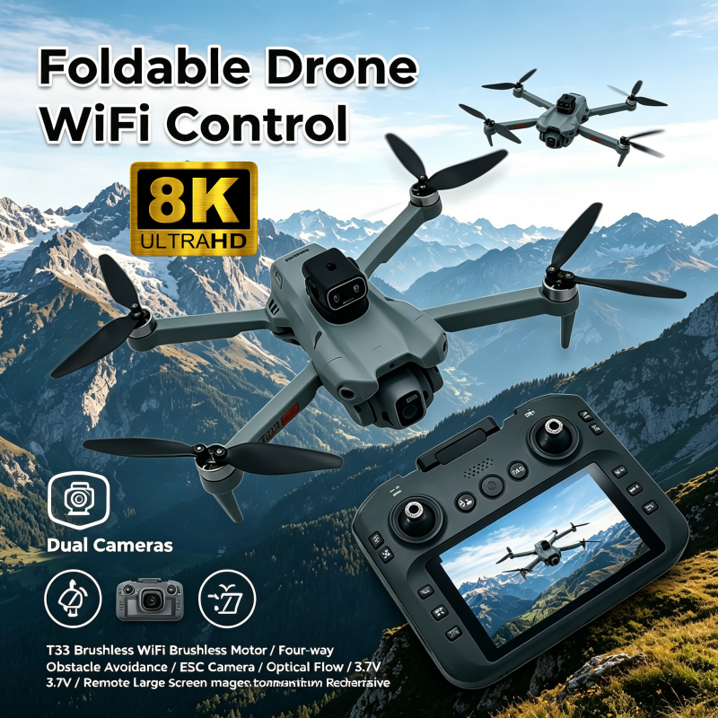 2026 New T33 RC Drone 8K Camer - Drone Gps Module ulasan dan harga