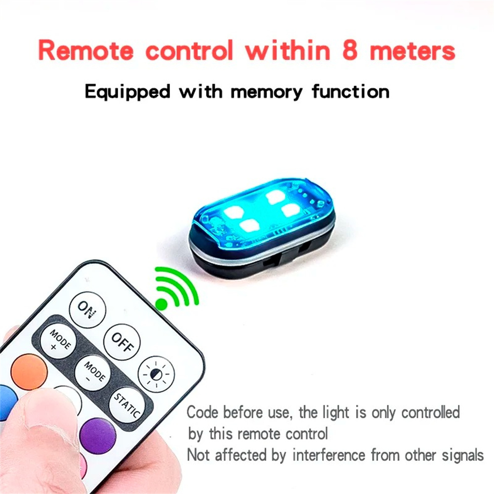 2/4/6pcs Wireless Remote Contr - Drone Led Light ulasan dan harga